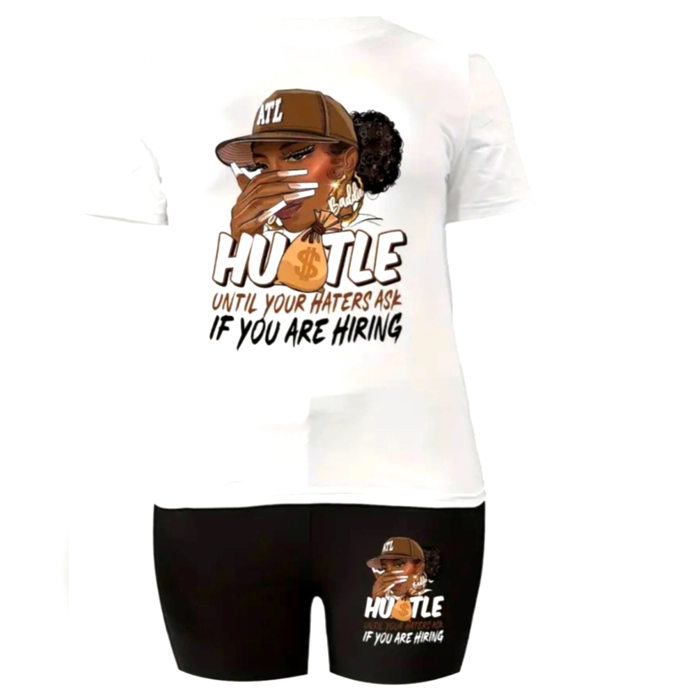 Baddie/ Hustle Short Set